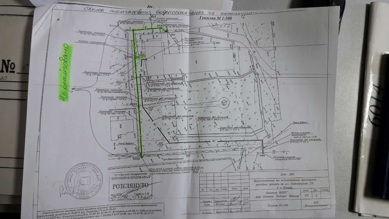 Tekening plan aanleg riolering